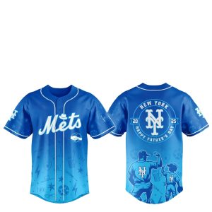 2025 NY Mets Happy Father Day Baseball Jersey Combo