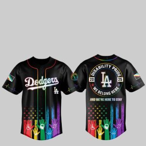 1 2025 LA Dodgers Pride Month Baseball Jersey