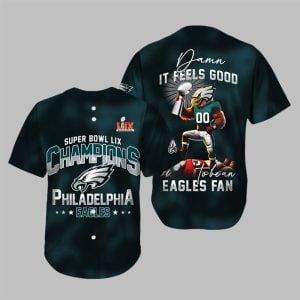 Super Bowl LIX Damn It Feels Good To Be An Eagles Fan Jersey 1