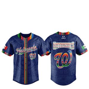 2025 Washington Nationals Mexican Heritage Night Baseball Jersey Combo