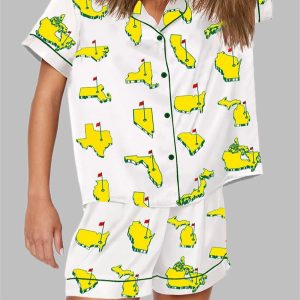 All Masters-Style Golf Print Pajama Set
