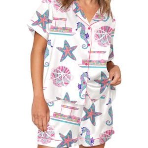 Beach Coastal Hawaii Pajama Set For Women 1