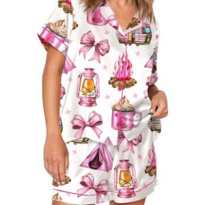 Coquette Camping Pajama Set For Women 1