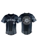 Cubs US Navy Military Jersey 2025