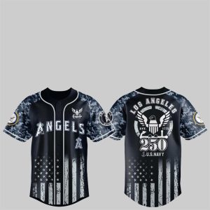 1 LA Angels 250th US NAVY Jersey 2025