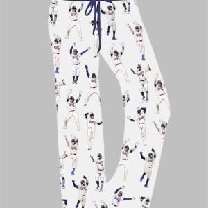 Dodgers Baseball Celebrations Of Los Angeles Wide Leg Drawstring Waistband Pants