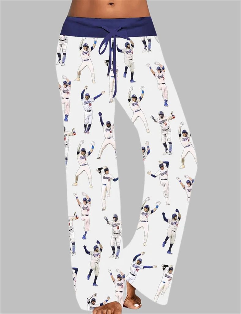 Dodgers Baseball Celebrations Of Los Angeles Wide Leg Drawstring Waistband Pants 8 Dodgers Baseball Celebrations Of Los Angeles Wide Leg Drawstring Waistband Pants