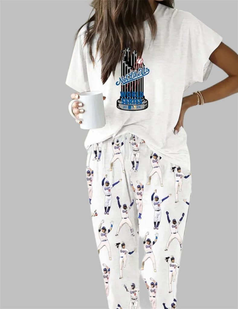 Dodgers Baseball Not Like Us Casual Pajama Set 7 Dodgers Baseball Not Like Us Casual Pajama Set 1