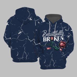 2025 Beautifully Broken Country Music Print Hoodie 1 1