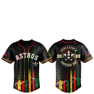 Houston Astros Juneteenth Day 2025 Baseball Jersey Hat