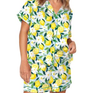 Florida Lemon Pajama Set For Women 1
