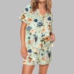 Goat Farm Floral Pajama Set