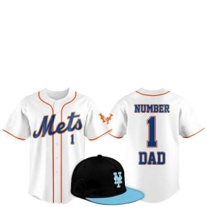 2025 New York Mets Father Day Number 1 Dad Baseball Jersey