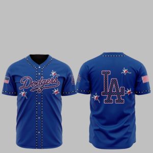 2025 LA Dodgers Happy Independence Day Baseball Jersey 1 1