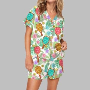 Tropical Pickleball Pajama Set 1