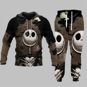 2025 Halloween Jack Skellington Combo Hoodie Leggings 4