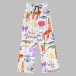 Louisiana Preppy Contrast Wide Leg Pants