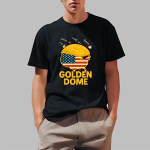 Trump Golden Dome Hair Shield USA Shirt 0 1