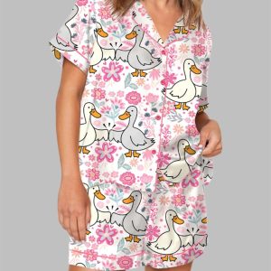 Mama Goose Retro Preppy Pajama Set 1