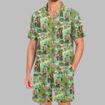 Men's Bear Camp Pride Month Love Is Love Print Pajama Set