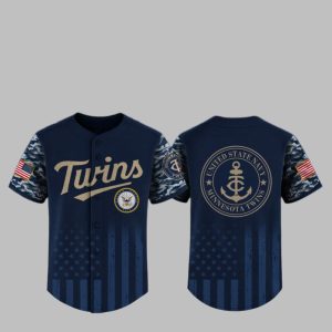 2025 Twins United State Navy Military Appreciation Night Jersey