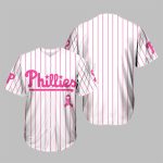 Phillies 2025 Breast Cancer Awareness Game Night Jersey