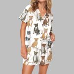 Pitbull Pajama Set For Women