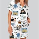 Pride And Prejudice Print Pajama Set