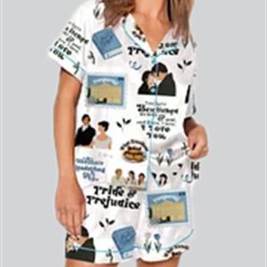 Pride And Prejudice Print Pajama Set 1