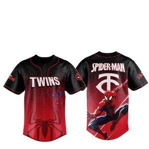 2025 Minnesota Twins Spider Man Night Baseball Jersey