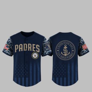 2025 SD Padres US Navy Appreciation Night Jersey 1 1