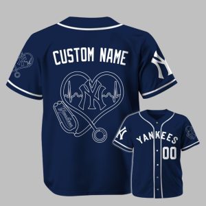 2025 NY Yankees Nurse Heartbeat Jersey 1 1