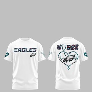 Philadelphia Eagles Night Nurses Appreciation Work Of Heart 2025 Shirt 1