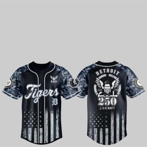 1 Tigers 250th US NAVY Jersey 2025