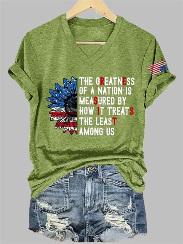 The Greatness Of A Nation Is Measured By How It Treats The Least Among Us Print T Shirt 5