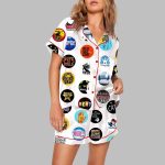The Musical Inspired Tour Print Pajama Set