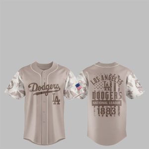 2025 Dodgers Military Appreciation Baseball Jersey 1