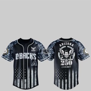 1 Diamondbacks 250th US NAVY Jersey 2025