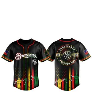 NY Milwaukee Brewers Juneteenth Day 2025 Baseball Jersey