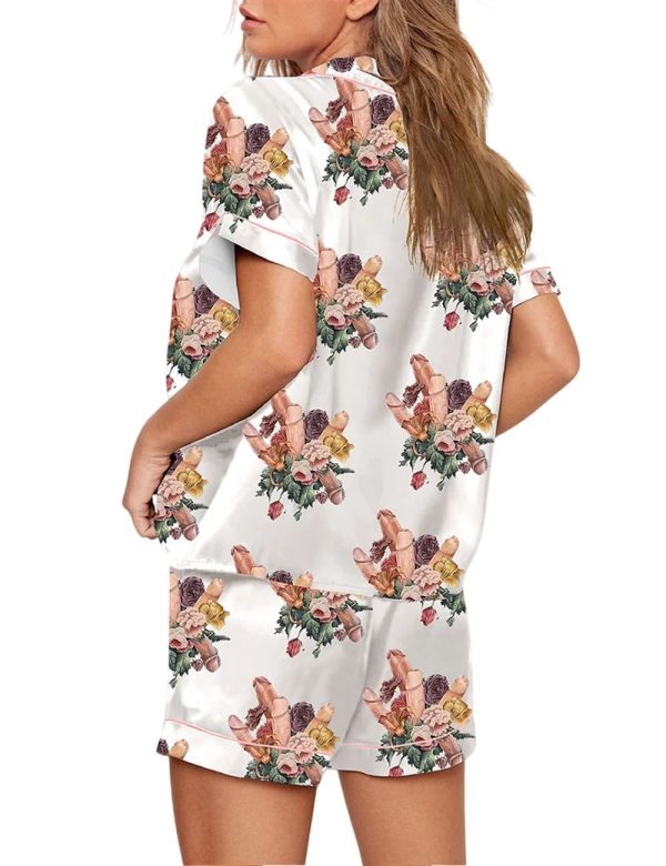 Womens Flowers Pajama Set 2