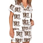 Yall Cowboy Boots Boho Western Pajama Set