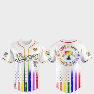 Texas Rangers Pride Month Love Is Love 2025 Jersey