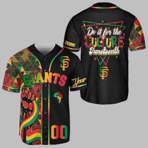2025 SF Giants Juneteenth Day Jersey 1 1