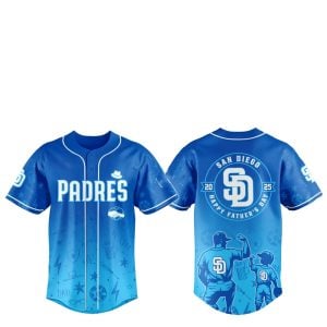 2025 SD Padres Happy Father Day Baseball Jersey Combo