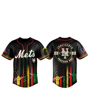 New York Mets Juneteenth Day 2025 Baseball Jersey Hat