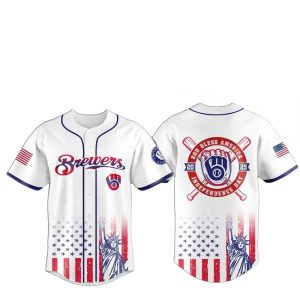 2025 Milwaukee Brewers 4th Of July Independence Day Jersey
