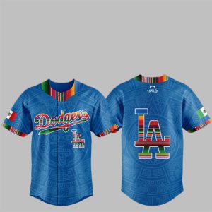 2025 Los Angeles Dodgers Mexican Heritage Night Jersey 1