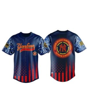 Yankees Marine Corps Military Appreciation Baseball Jersey 2025