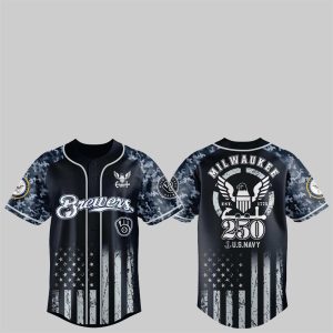 1 Brewers 250th US NAVY Jersey 2025