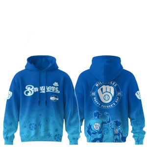 2025 Milwaukee Brewers Happy Father Day Hoodie